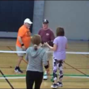 ACTION: Pickleball on a windy day - Playing Indoors 2/3/2020