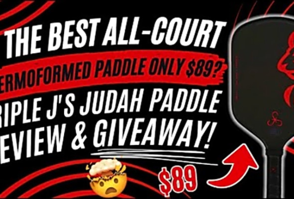 Triple J Judah Paddle Review &amp; Giveaway: Is the Best All-Court Thermoformed Paddle Only $89?