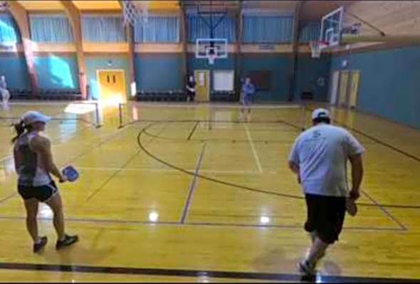 Pickleball Rec Play Brooklyn, MI 2.17.2017 - Tony, Marc, Joe, and Andrea