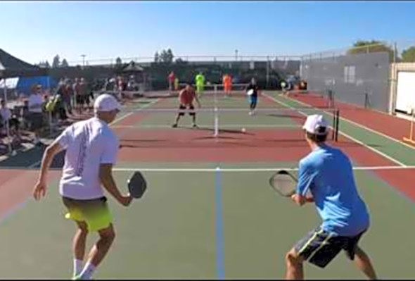 Tustin Winter Pickleball Classic 2017 MD Open Wong/Roditi VS Shomaker/Moore