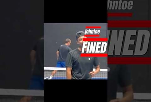 Is this a pickleball fine for targeting?? Or just a bad shot.. #pickleball #pickleballhighlights
