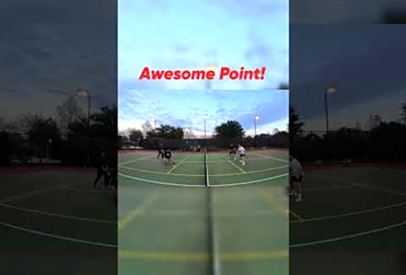 Awesome Point! #pickleball #pickleballhighlights #highlights #shorts #thepickleballrunner