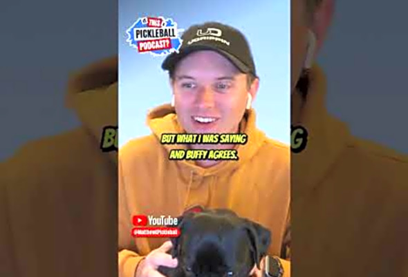 New Co-Host... Buffy! #PugLife #pickleballislife #pickleballtips #adorable #pickleball #PPA
