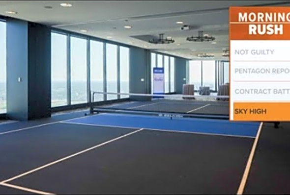 &#039;Pickleball in the Sky&#039; - World&#039;s highest pickleball court overlooks Dallas