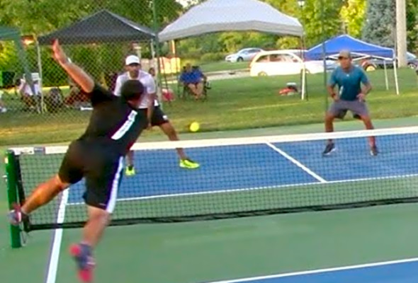 Lake Forest Pickleball-OMD GOLD MEDAL Joey Farias/Saby Karuppiah v Jack Rubenstein/Sam Razu