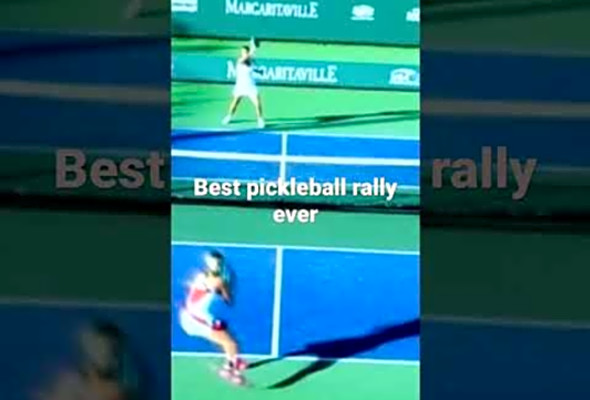 Greatest pickleball rally ever Devidze with the huge fist pump!