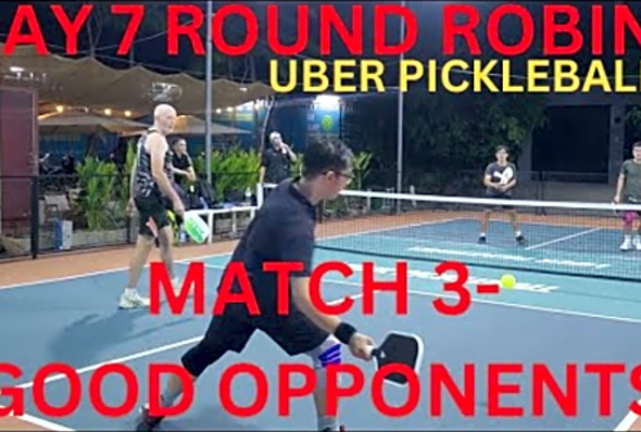 Even match up!. Round Robin at Liber Pickleball. Round 3.