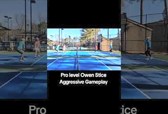 Pro level Owen Stice aggressive gameplay! 5.2 #pickleball #pickle #pickleballhighlights #druh