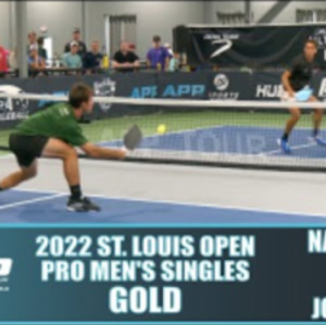 2022 St. Louis Pickleball Open Pro Men&#039;s Singles Gold: Zane Navratil VS ...