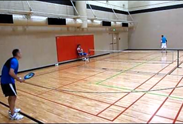 Pickleball 2012 Seatac Mens Singles 5.0 SemiFinals Chris Miller vs. Don Paschal