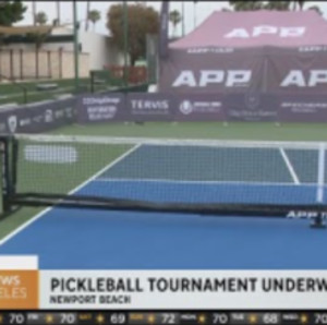 Pickleball tournament underway in Newport Beach