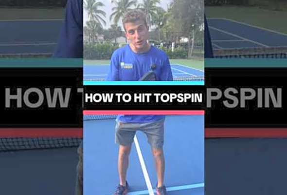 Learn Topspin in 58 seconds #pickleball #shorts