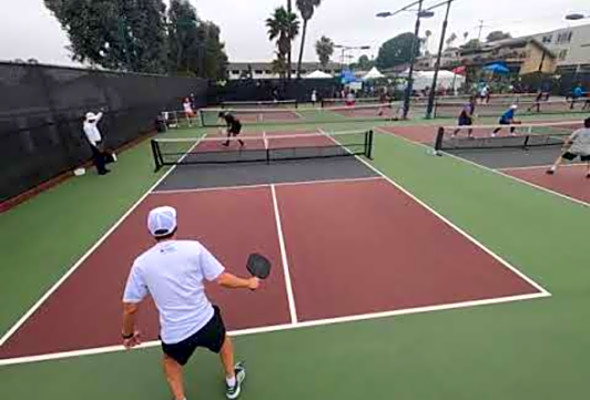 2021 So Cal Summer Classic Pickleball Open- Men&#039;s Singles 4.0 50 Lester Tang vs Shawn Berry Rd 1 g2