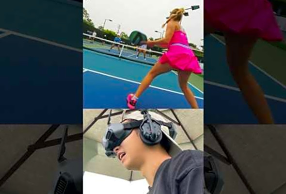 Flying Drone during a Pickleball Game #fpvdrone #behindthescenes