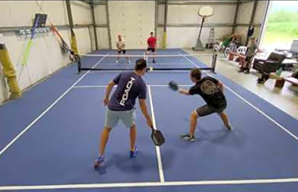 DOUBLE-HANDED BACKHAND WINNER! 5.0 Pickleball Highlights! Crazy Defense Circus