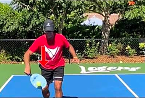 Reverse Paddle (Pickleball Trick Shot)