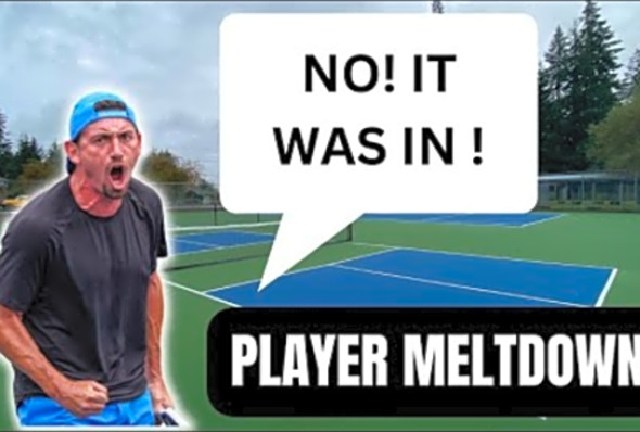 Pickleball Drama: Julian Arnold loses it and has a Meltdown During Pickleball Match