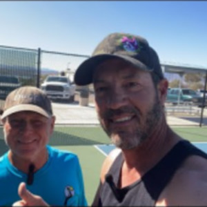 Live pickleball drills plus Skinny and Full Court Singles with Coach David
