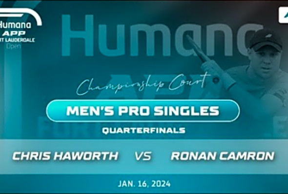 APP Humana Fort Lauderdale Open I Haworth vs Camron - Men&#039;s Pro Singles Quarter Finals