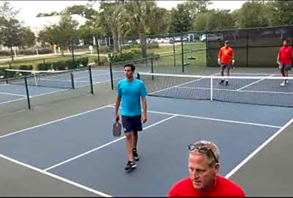 FIERCE BACKHAND DRIVE WINNERS! 4.0 Pickleball Rec Game at Kingston Plantation in Myrtle Beach, SC