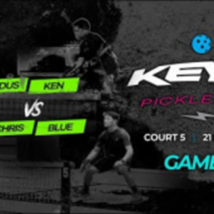 Men&#039;s Doubles Pickleball game at VMMC - ALDUS/KEN vs. CHRIS/BLUE - GAME 2