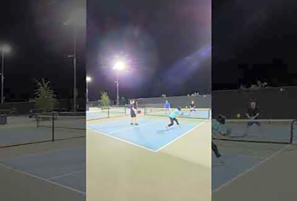 Las vegas pickleball - nice backhand volley