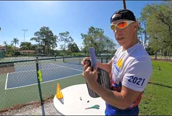 How to properly put on an over grip on your pickleball paddle