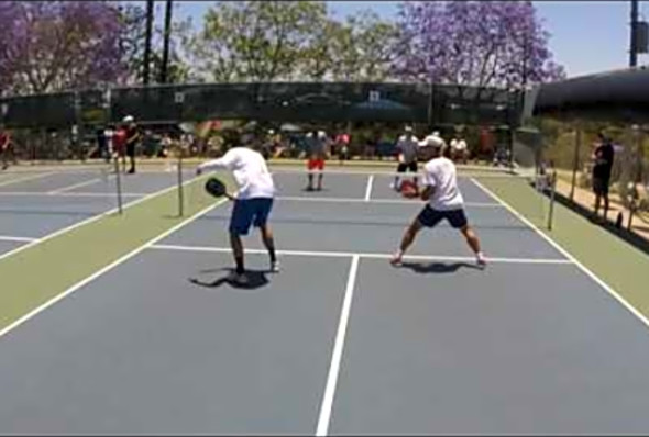 2017 Pickleball Tournament May Mayhem MD 5.0 Steve Dawson/Warnick vs. Coyle/Shinzaki Game 3