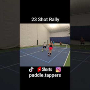 23 Shot Rally #pickleballhighlights #pickleballdoubles #mlp #ppa