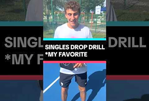 The BEST Singles Drill, my personal favorite #pickleballtips #pickleball #shorts