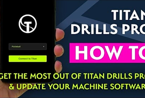 How to use the Titan Drills Pro app for Titan Ball Machines