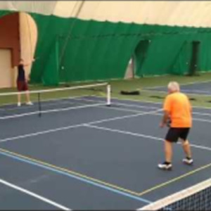 LTF Pickleball - Corey&#039;s topspin forehand volley