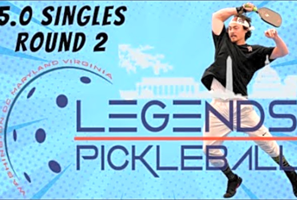 4.2 vs 5.5 DMV Legends Championship - Sanctioned USA Pickleball Event - Round 2 - 5.0 Singles