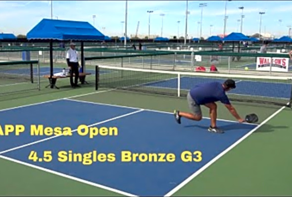 APP Sunmed Mesa Open: Men&#039;s Singles 4.5 Scrivano vs Froehlich Bronze medal match G3