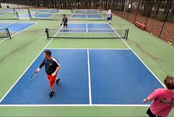 1/13/22 Shaw Pickleball Game 2 Atwood/Blankenship vs Kansol/Whitlow