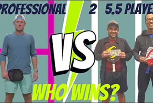 Can 2 5.5/Pro Pickleball Players Take Down a Top 10 Ranked Pro Singles Player in a 2 on 1 Game?