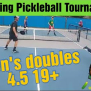 Legends Pickleball Tournament - Men&#039;s Doubles 4.5 19 - Savino &amp; Smythe v...