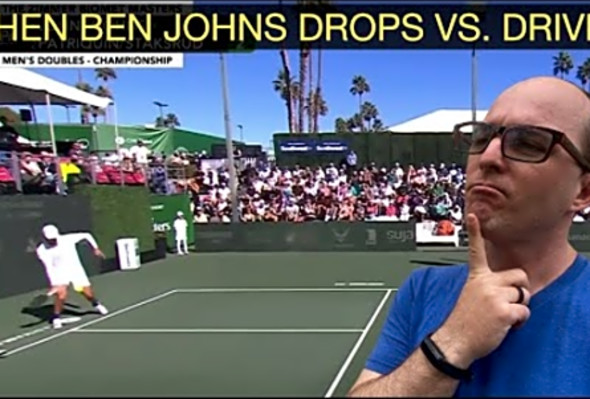 Ben Johns 3rd Shot Selection and Getting to the Kitchen in Mens Doubles Final