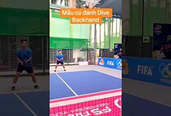 Mu c nh Drive Backhand trong mn Pickleball #pickleball #tappickleball #peapickleball #sports