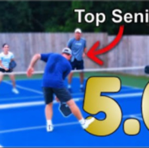5.0 Pickleball at Private Court Featuring Top Senior Pro