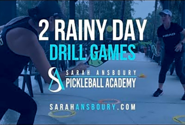 2 Rainy Day Pickleball Drill Games with Sarah Ansboury