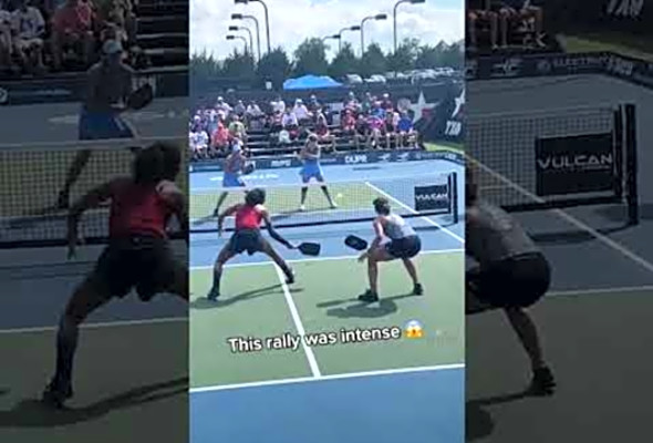 One of the best #pickleball rallies youll ever see #shorts #rally #sports #pickleball