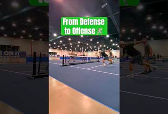 Turning Defense into Offense #pickleball #pickleballtips #short