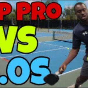 Top Pro Playing Against 5.0s Pickleball Men&#039;s Doubles