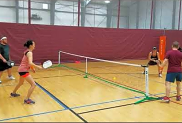 2018 International Indoor Pickleball Championships - 4.0 Mixed Doubles Final - End of Game 2