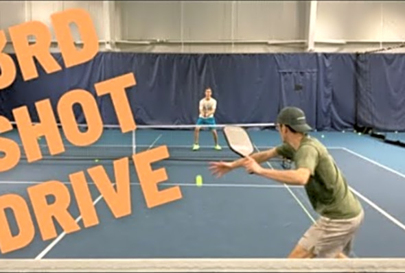 Pickleball Crushing Groundstrokes - 3rd Shot Drive Drill