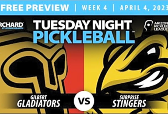 FREE PREVIEW - AZ PBL: Gilbert Gladiators vs. Surprise Stingers (Tue Apr 4, Season 1, Week 4)
