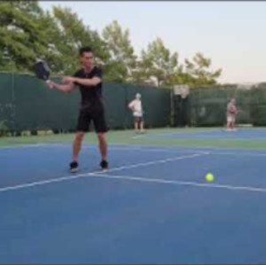 Rich Pickleball Groundstroke rally practice July 21st