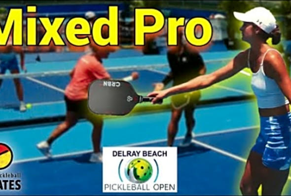 What Pro Mixed Looks Like at Delray Beach Pickleball Open