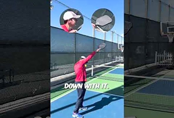 NEVER MISS PICKLEBALL OVERHEADS! #shorts #pickleball #enhancepickleball